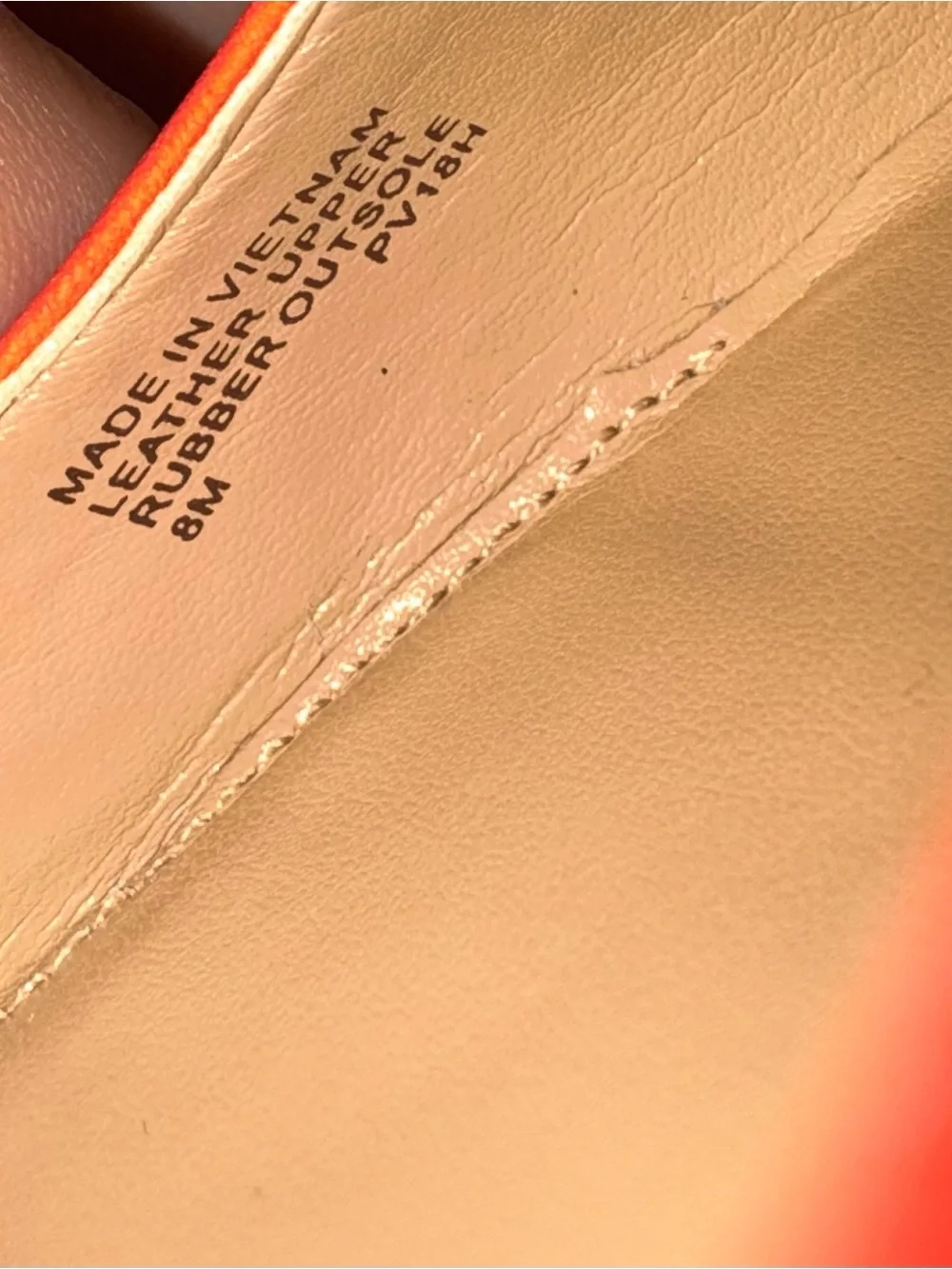 Michael Kors Terracotta D’Orsay Leather stilettos size 8M